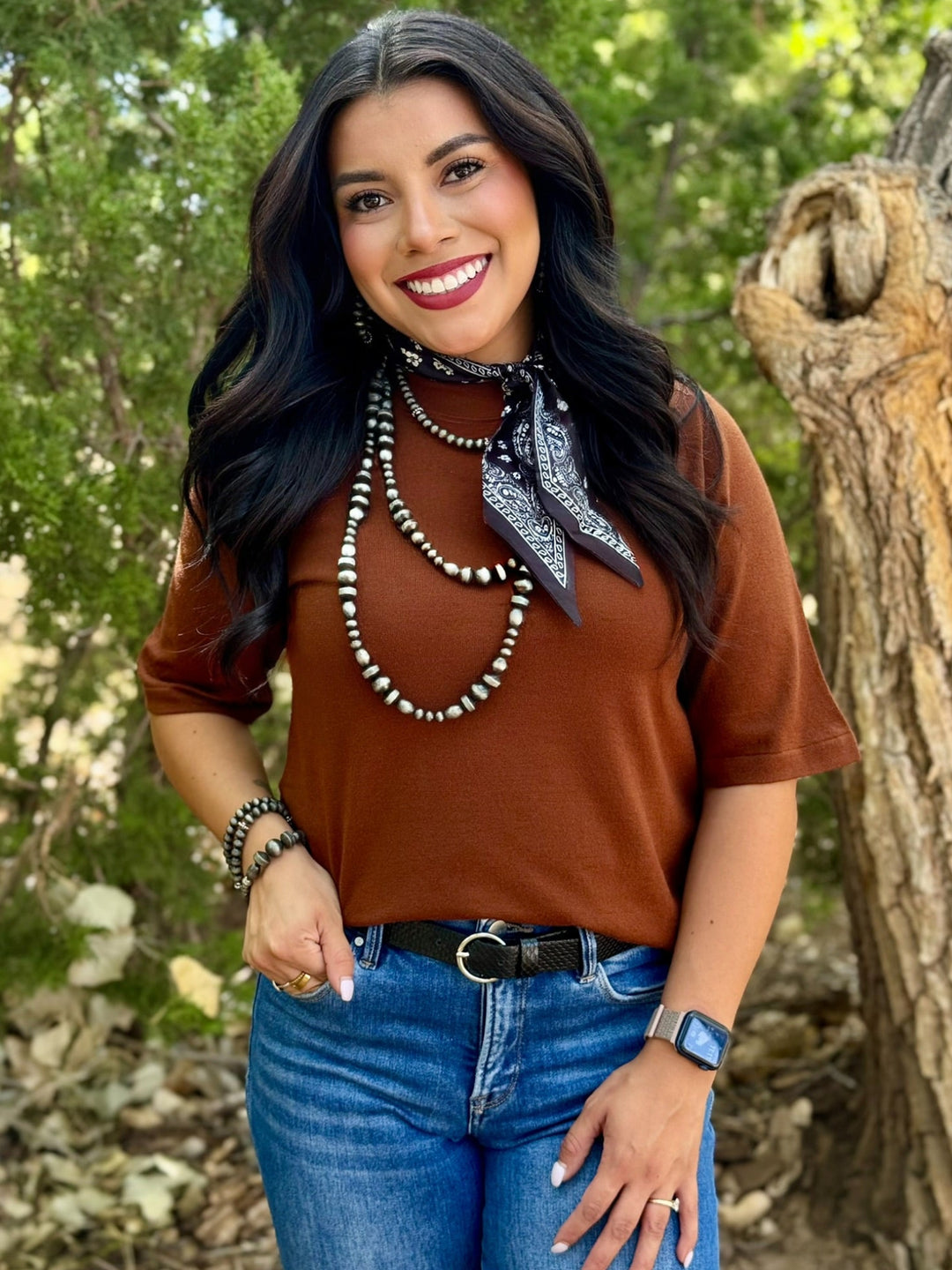 Right Touch Brown Sweater