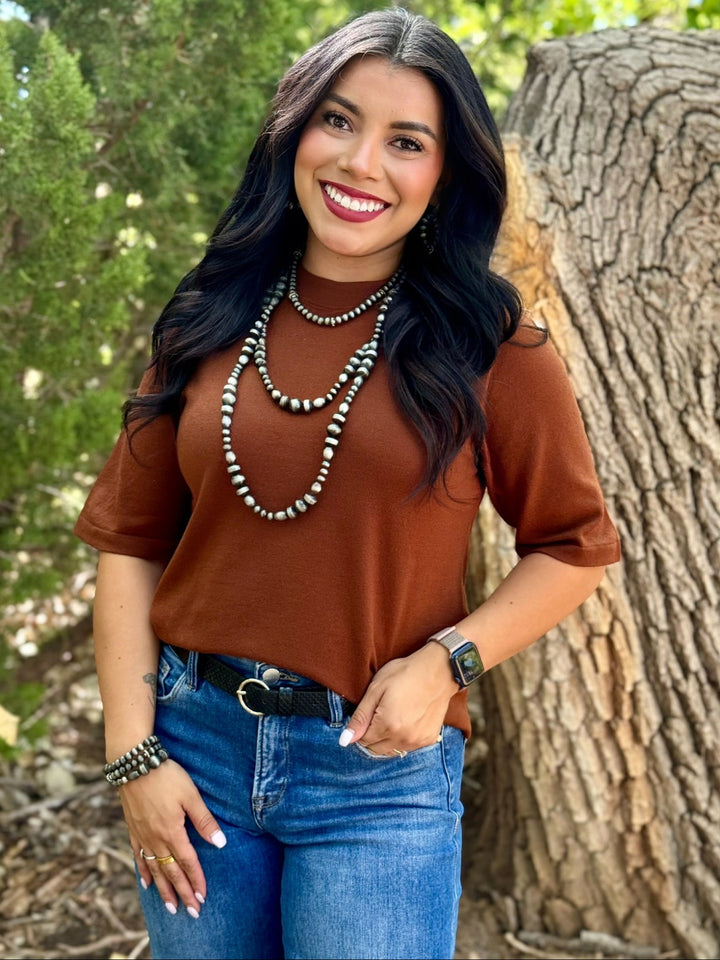 Right Touch Brown Sweater