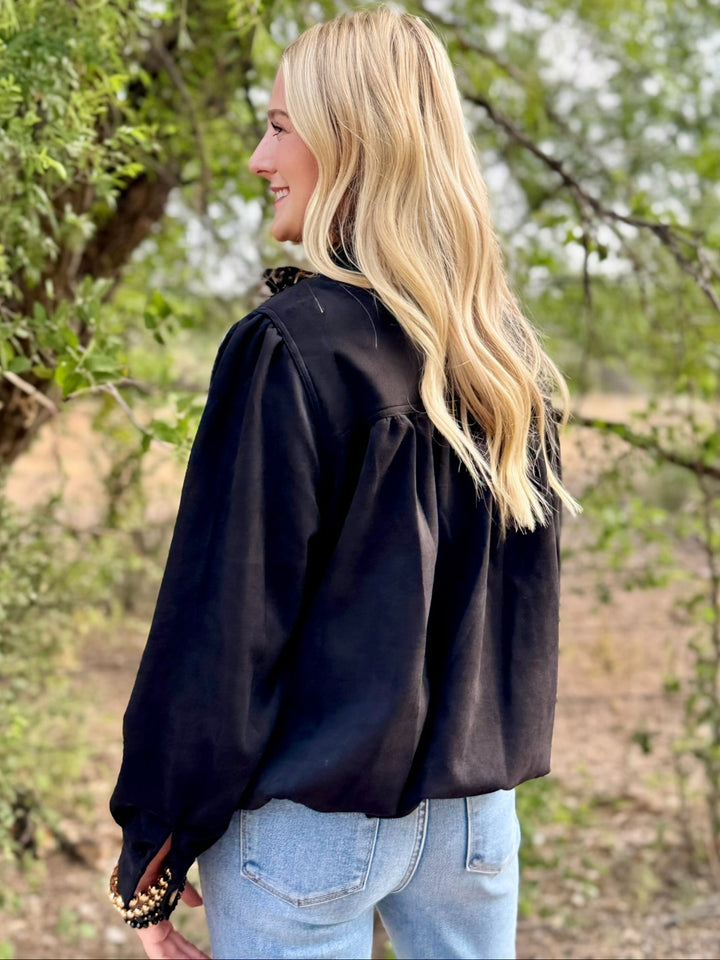 Suede Dream Button Up Jacket