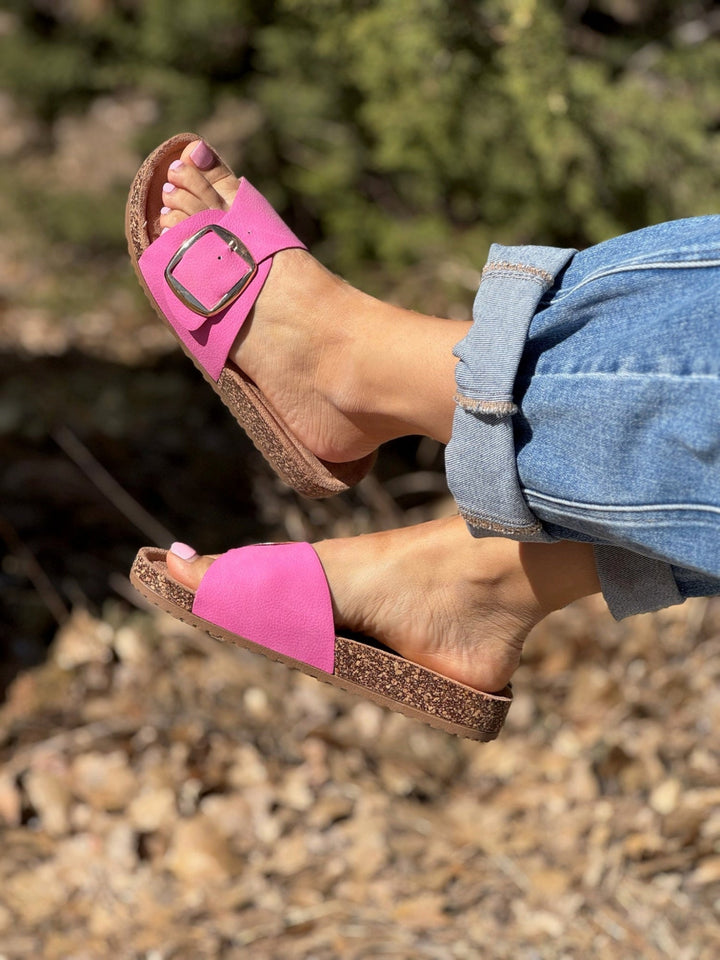 Road Trip Pink Sandals by Corkys