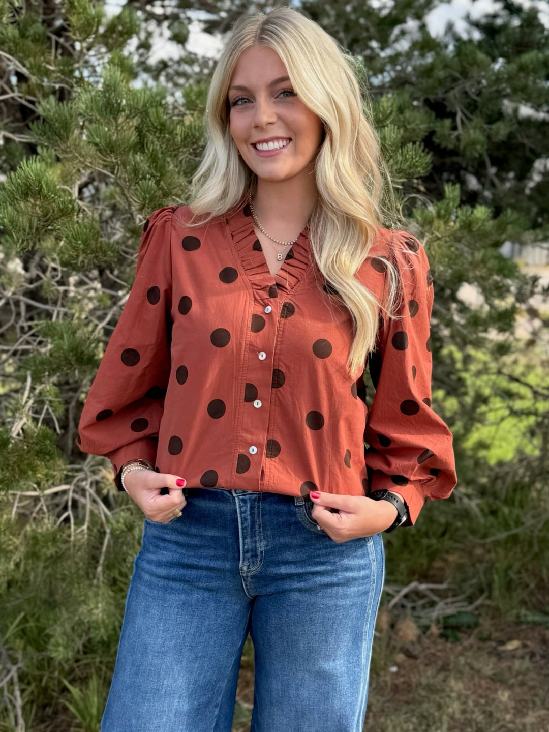 Fall in Love with Dots Top