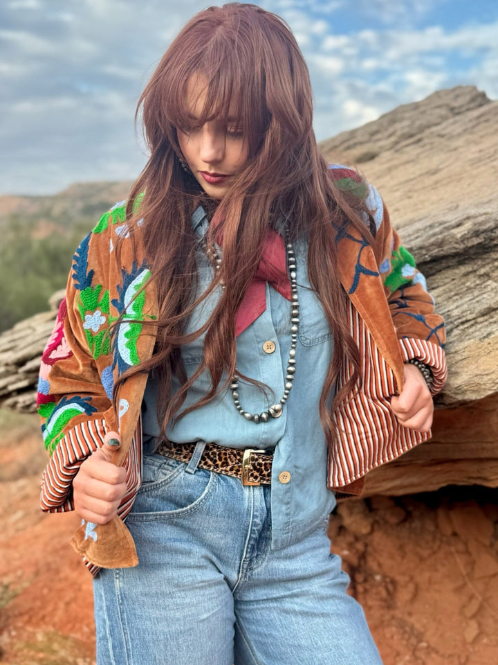 Dutton Style Tan Faux Suede Jacket