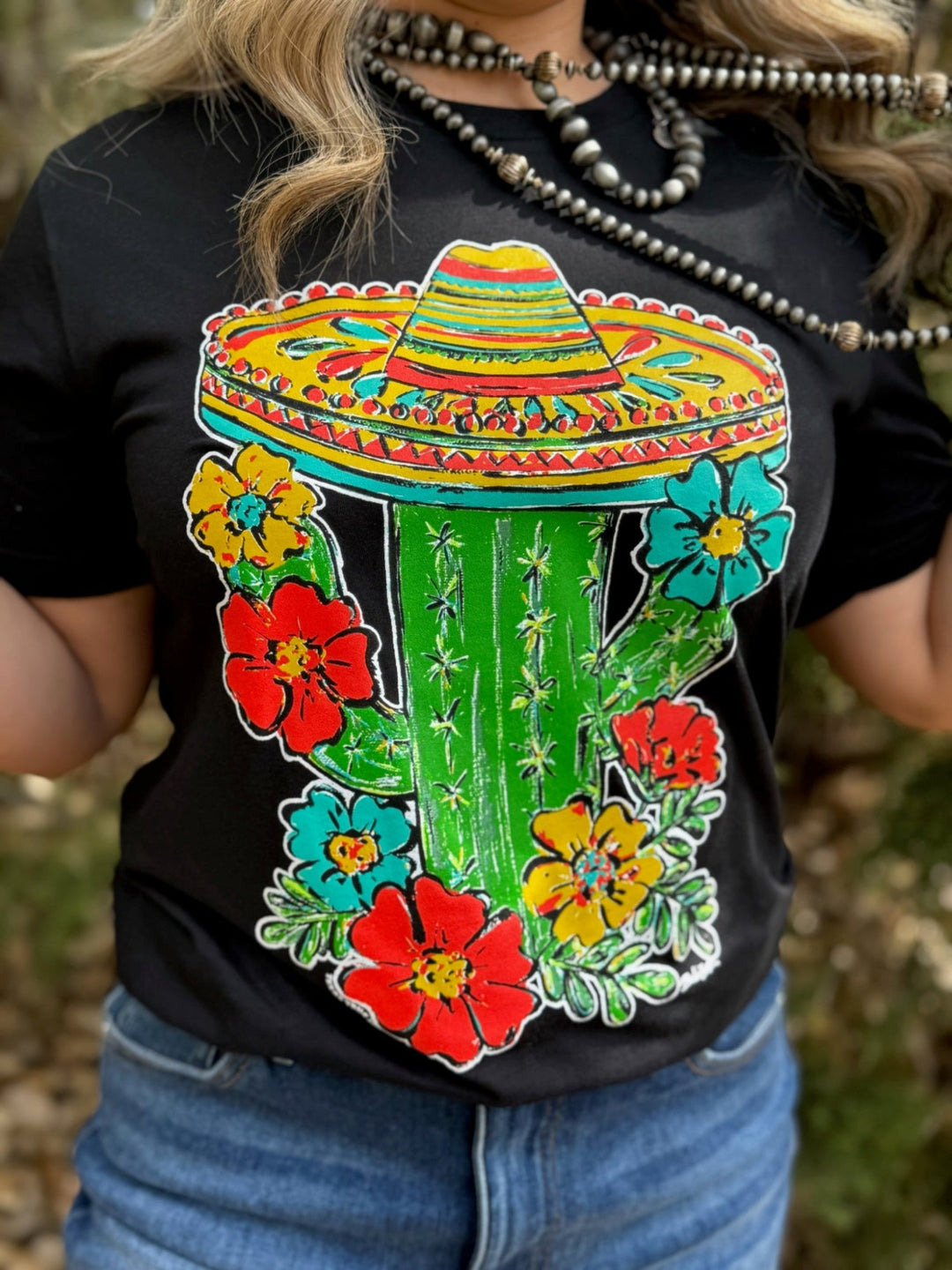 Barb's Sombrero Cactus Graphic Tee by Texas True Threads