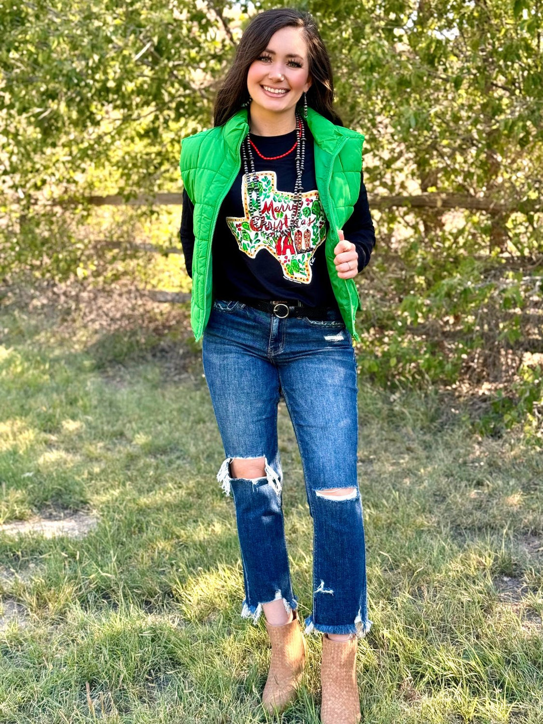 Callie's Texas Merry Christmas Ya'll Graphic Tee by Texas True Threads