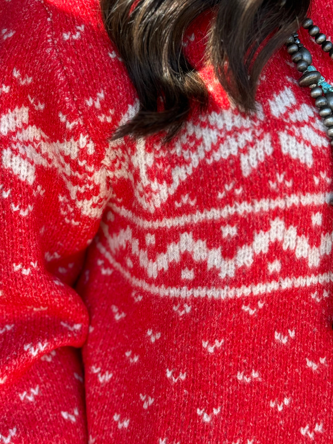 Aspen Red Holiday Sweater