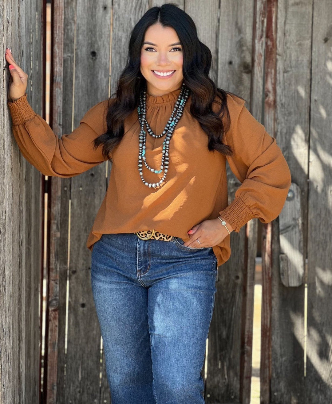 Rainy Long Sleeve Blouse