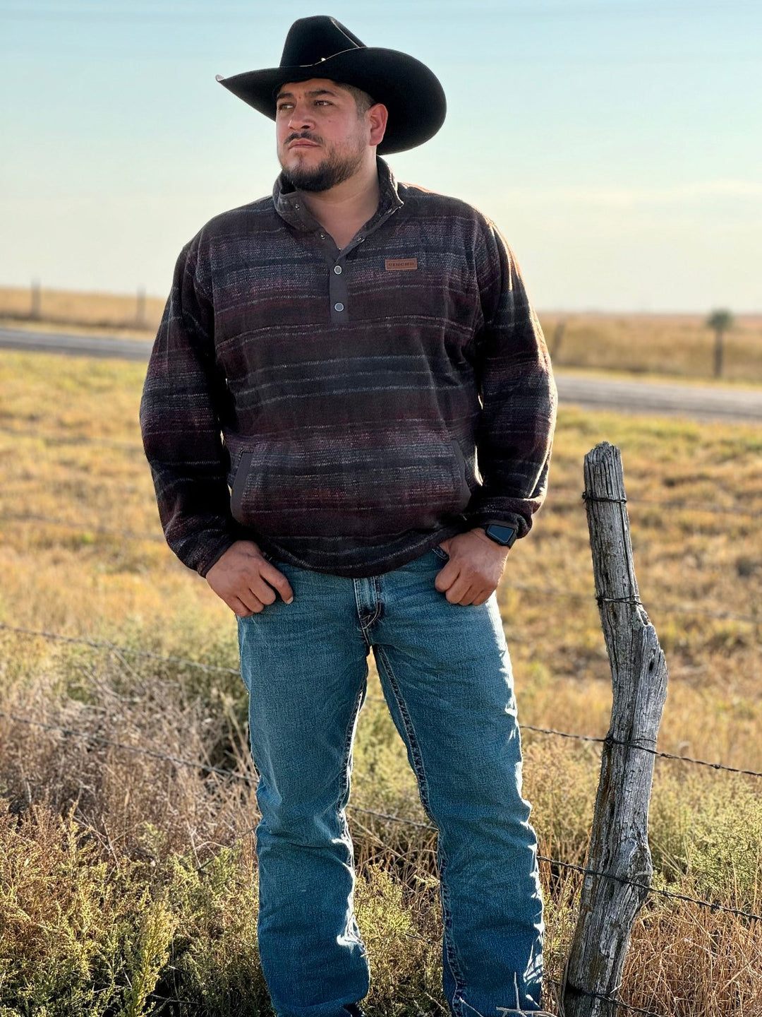 Mack Men's Brown Red Fleece Pullover by Cinch – Horse Creek Boutique