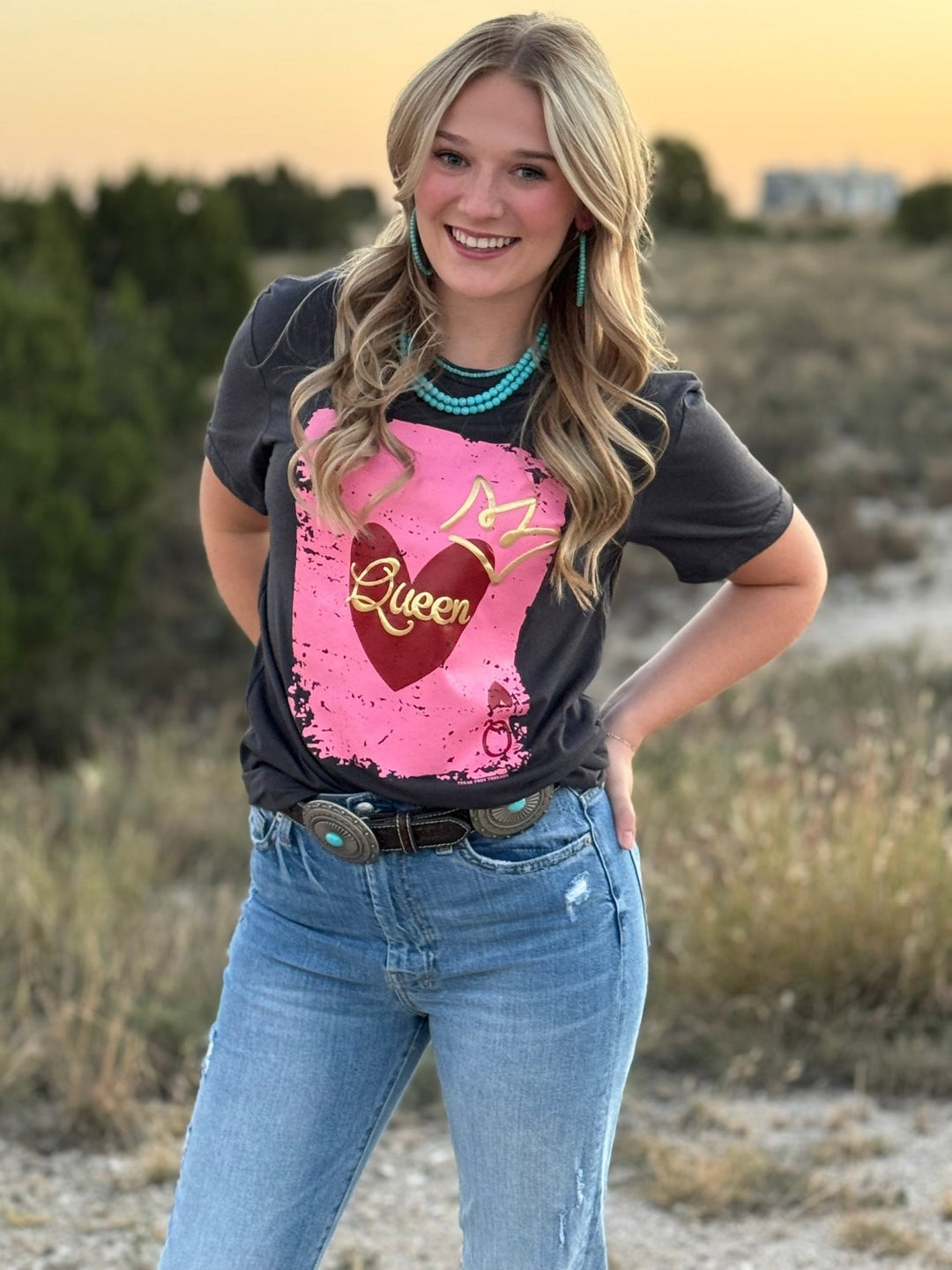 Queen of Hearts Graphic Tee by Texas True Threads