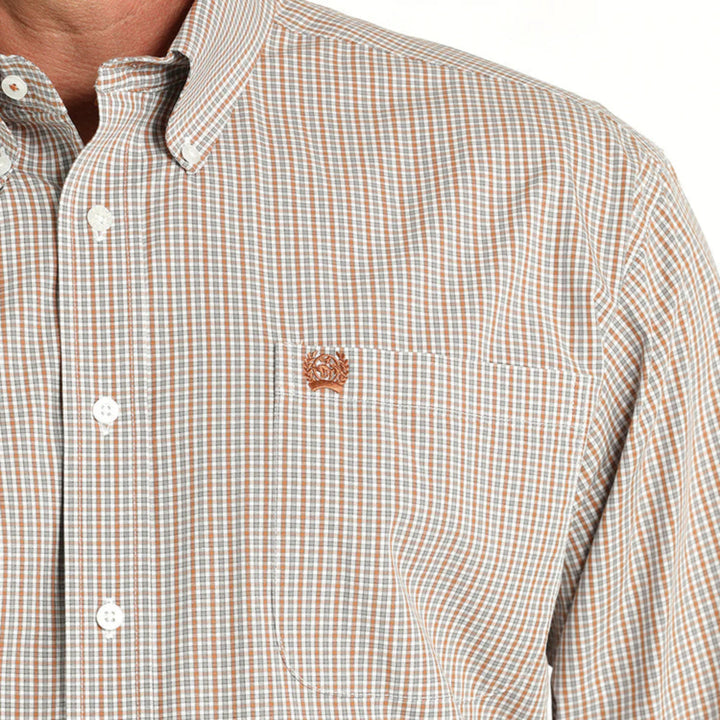 Rudy Grey & Tan Plaid Shirt by Cinch