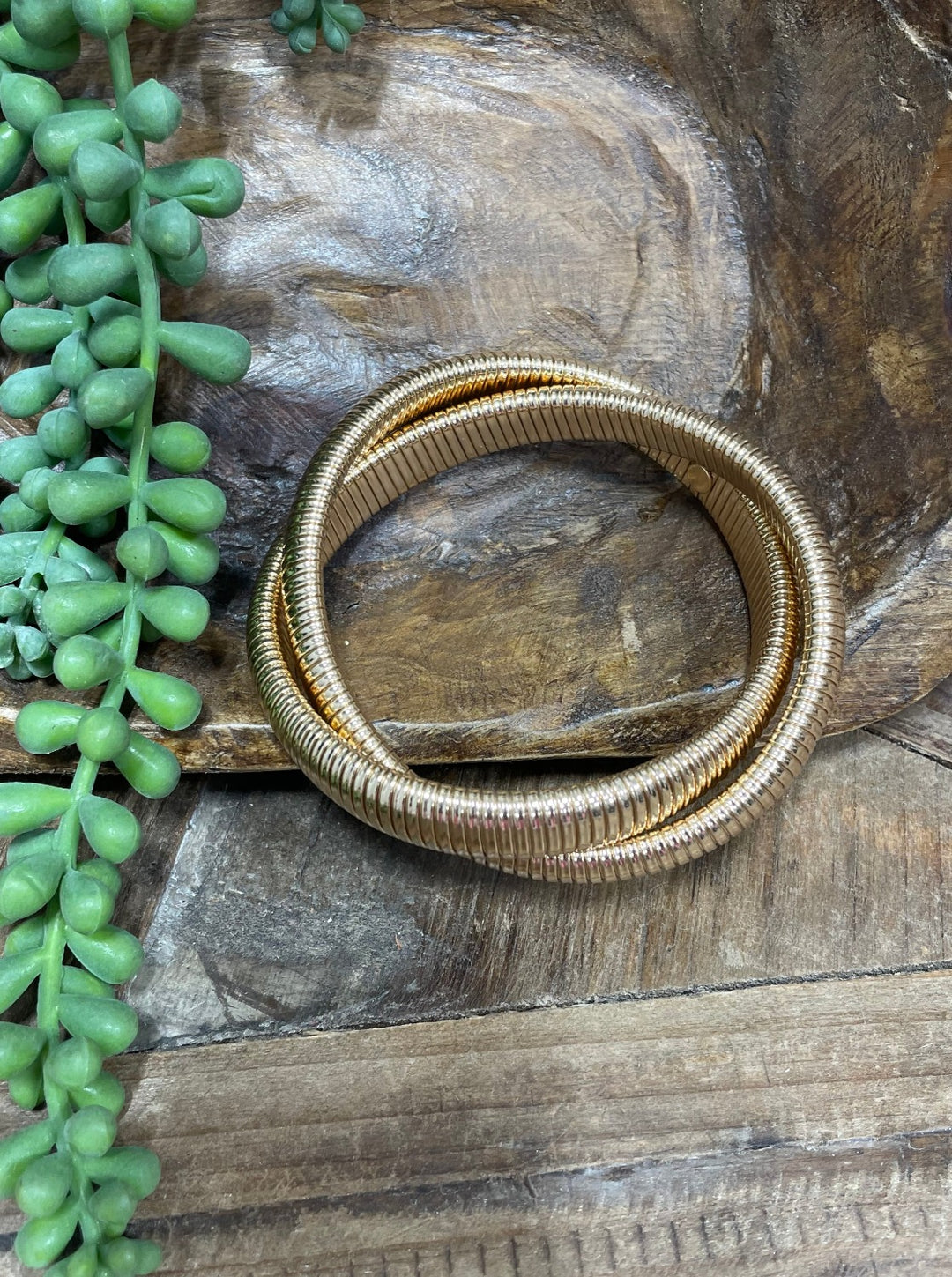 Cabo Two Strand Gold Twisted Bracelet