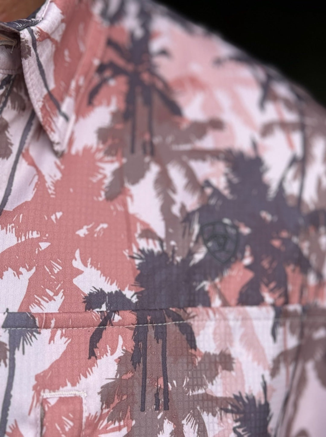 Dominic Palm Tree Print VentTEK Classic Fit Shirt by Ariat