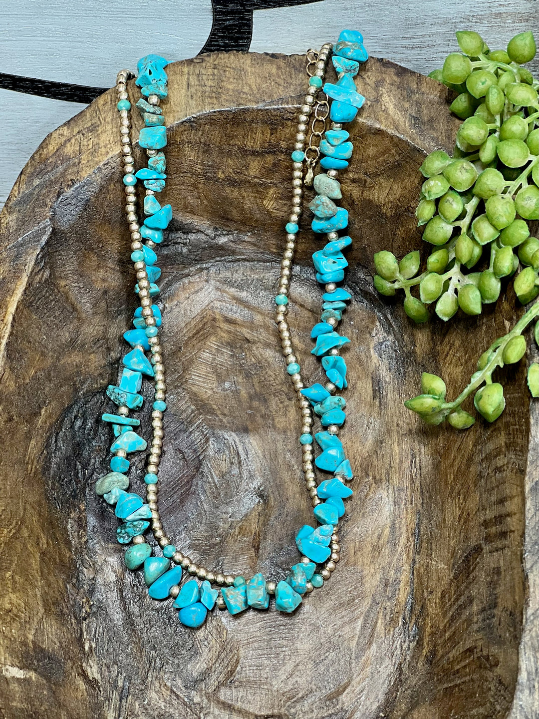 Berlin Turquoise Double Strand Necklace