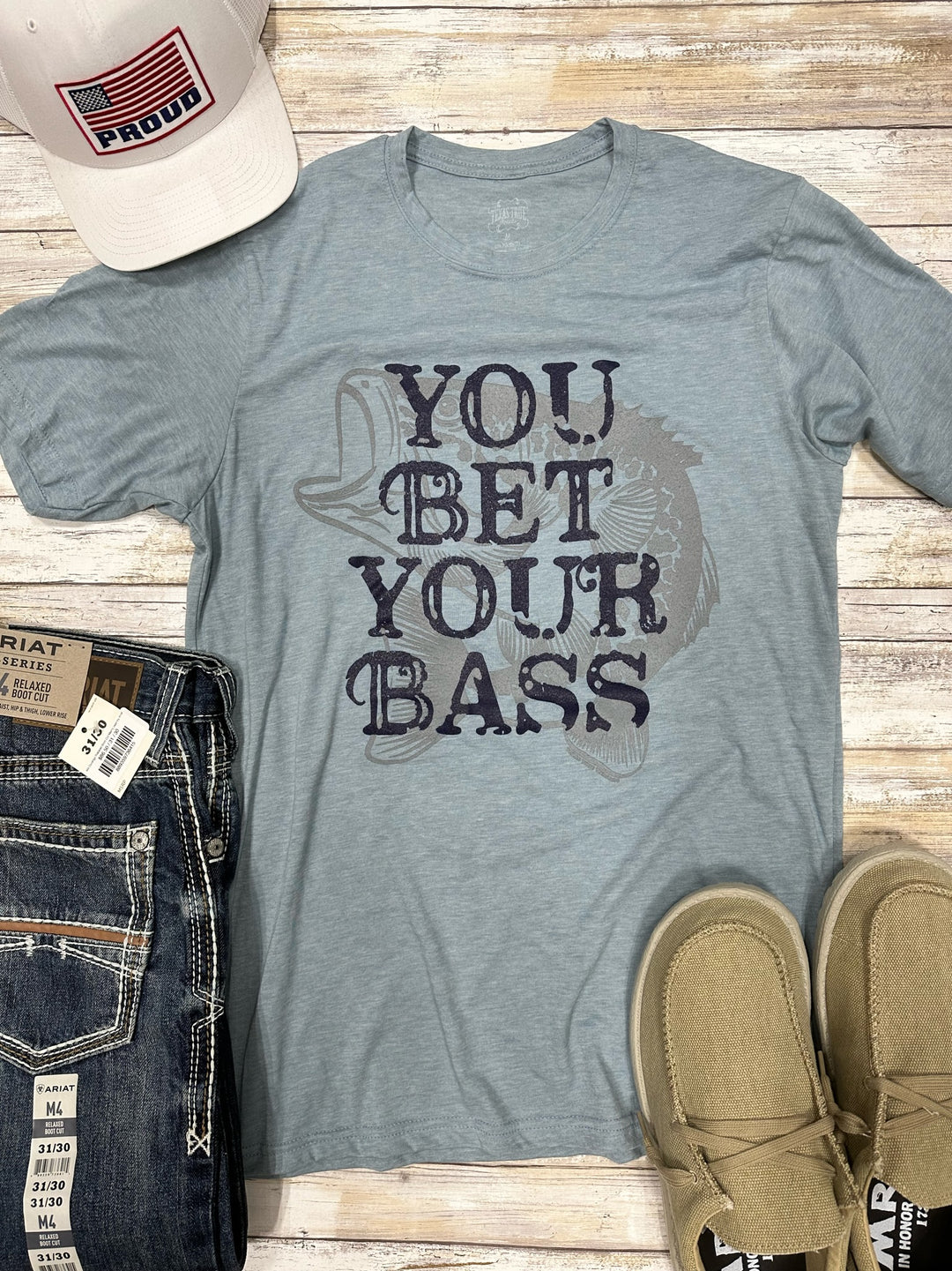 You Bet Your Bass Graphic Tee by Texas True Threads