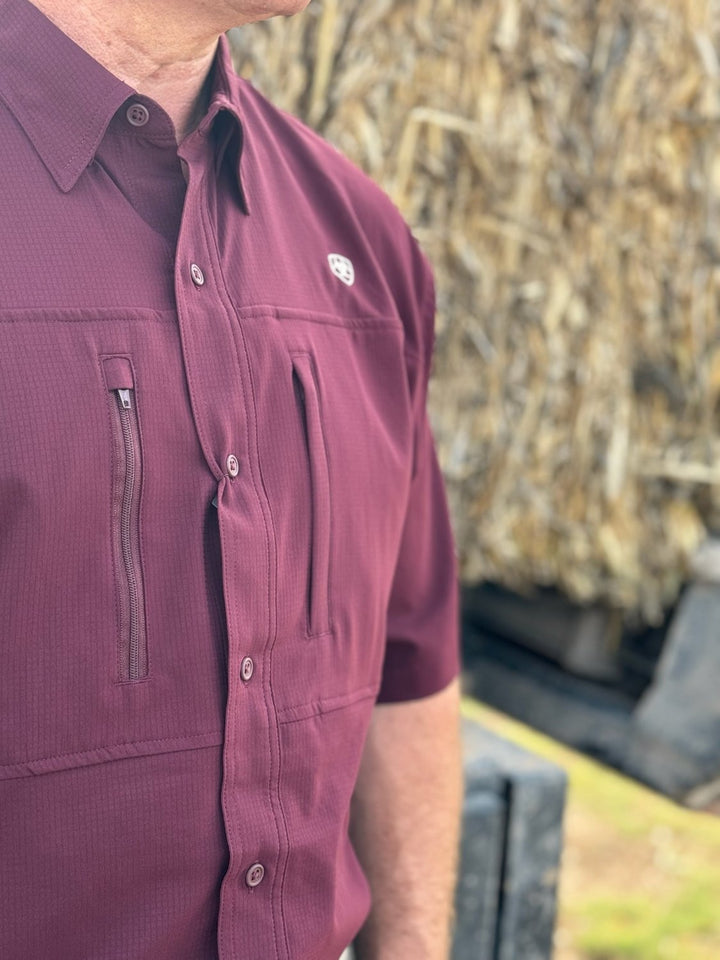 Matthew Maroon VentTEK Classic Fit Shirt by Ariat