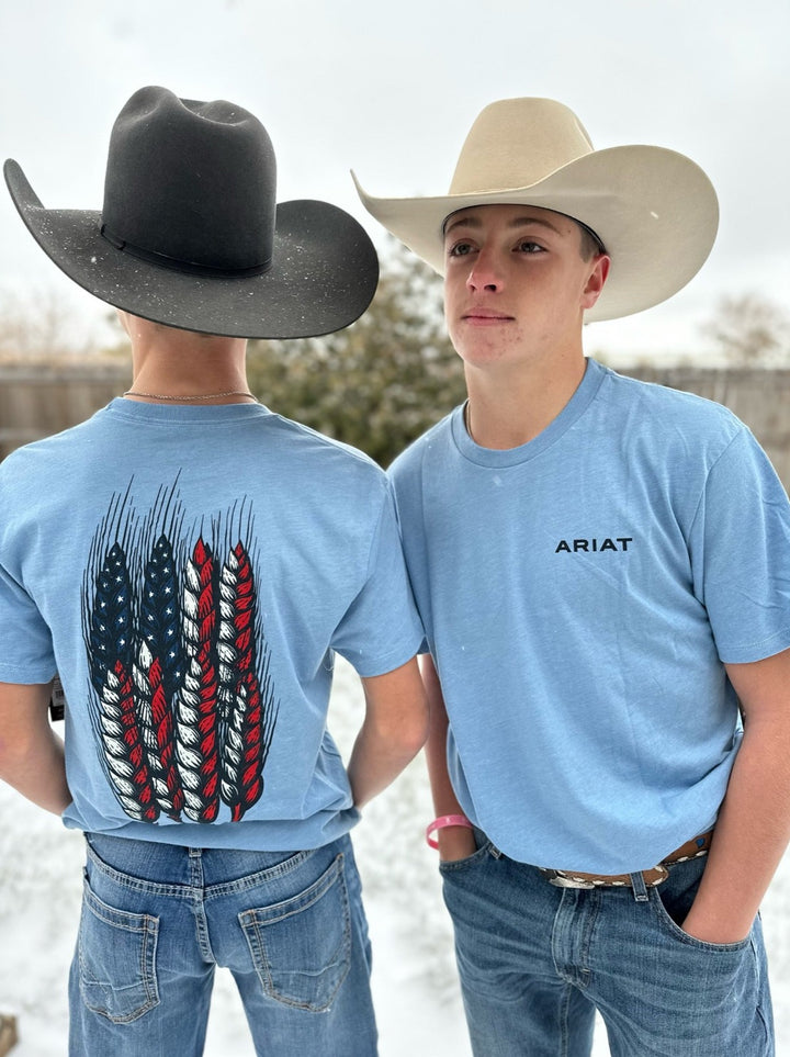 Ariat Wheat Flag Graphic Tee