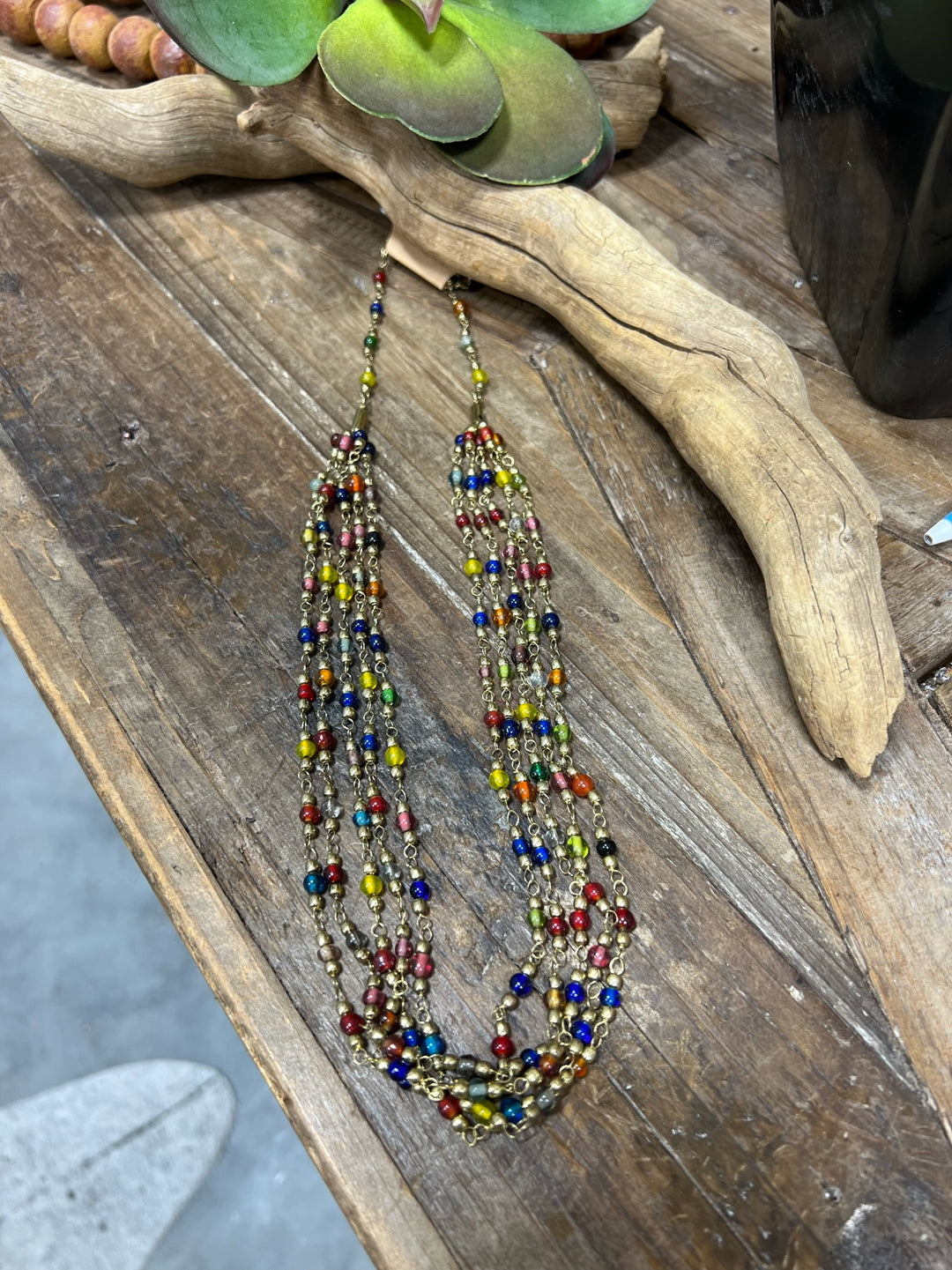 Sweeny Colorful Beaded Necklace