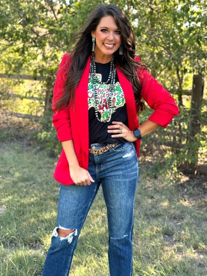 Callie's Texas Merry Christmas Ya'll Graphic Tee by Texas True Threads