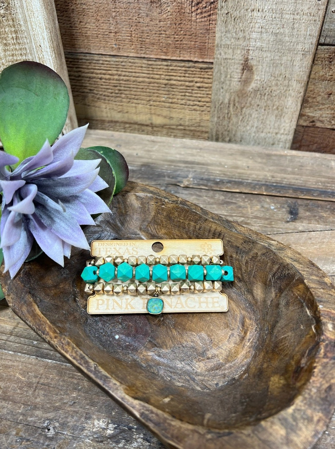 Tokyo Green and Gold Bead Bracelet