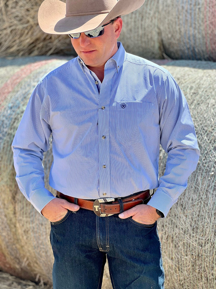 Dayne Mini Stripe Blue Ariat Shirt