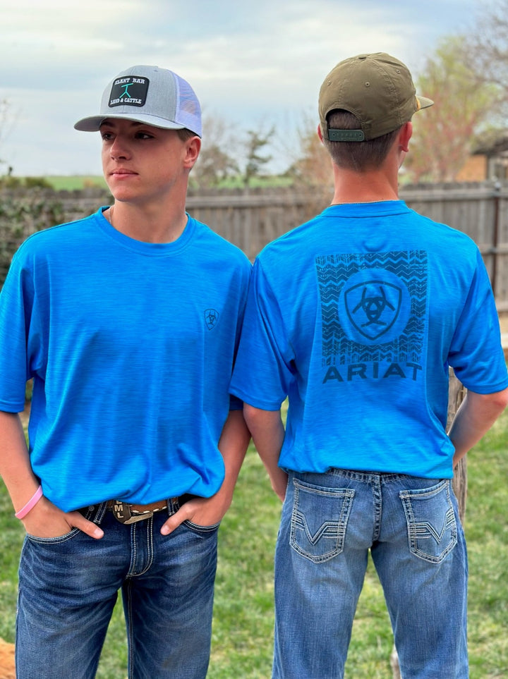 Charger Ariat Shield Blue T-Shirt