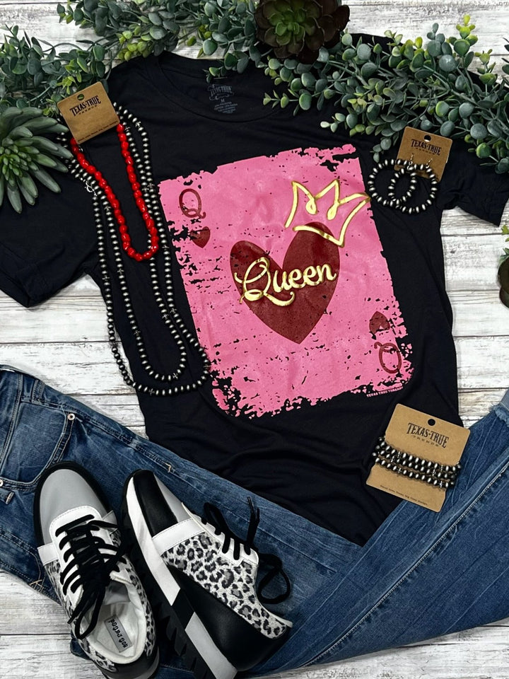 Queen of Hearts Graphic Tee by Texas True Threads