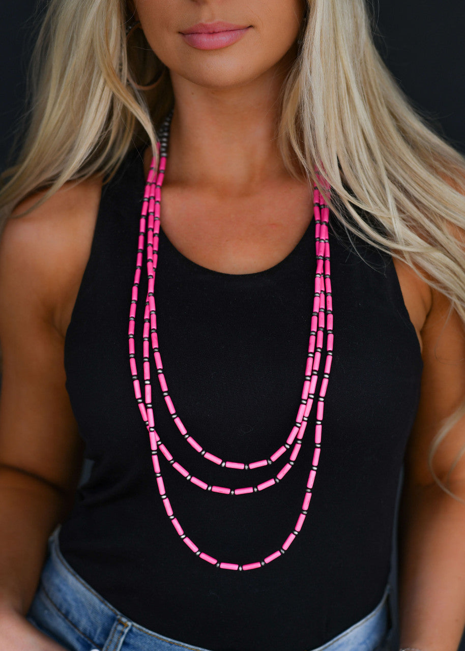 Miami Pink Layered Necklace