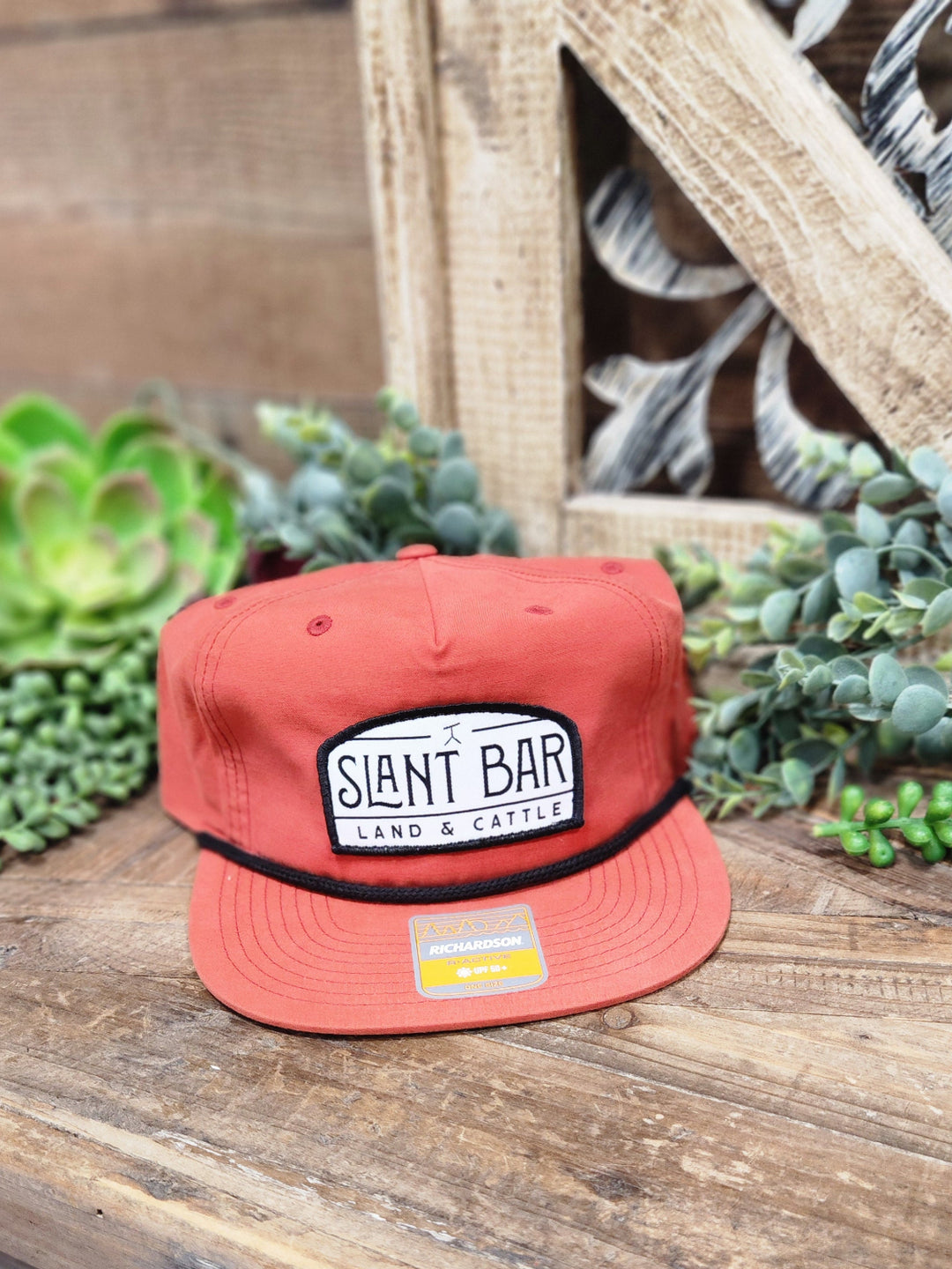 Slant Bar Land & Cattle White Patch Rope Cap