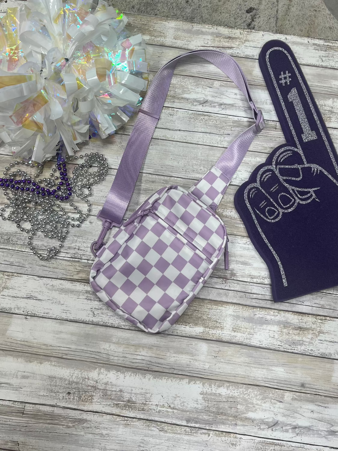 Checkered Sling Bag