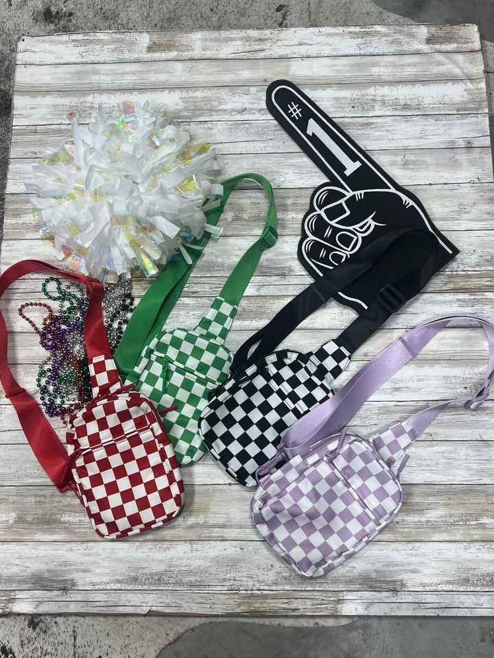 Checkered Sling Bag
