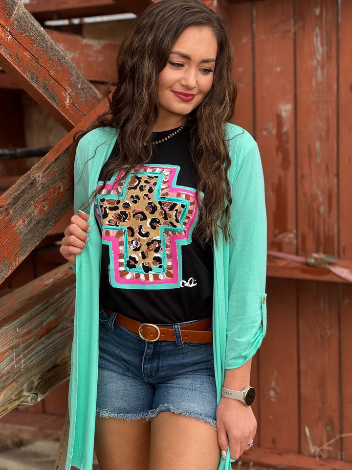 Callie's Springtime Cross Graphic Tee by Texas True Threads