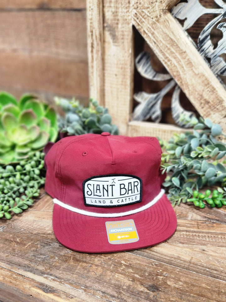 Slant Bar Land & Cattle White Patch Rope Cap