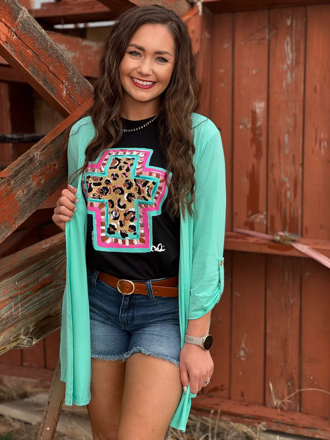 Callie's Springtime Cross Graphic Tee by Texas True Threads
