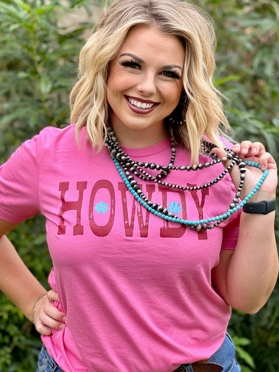 Howdy Pink Graphic Tee by Texas True Threads