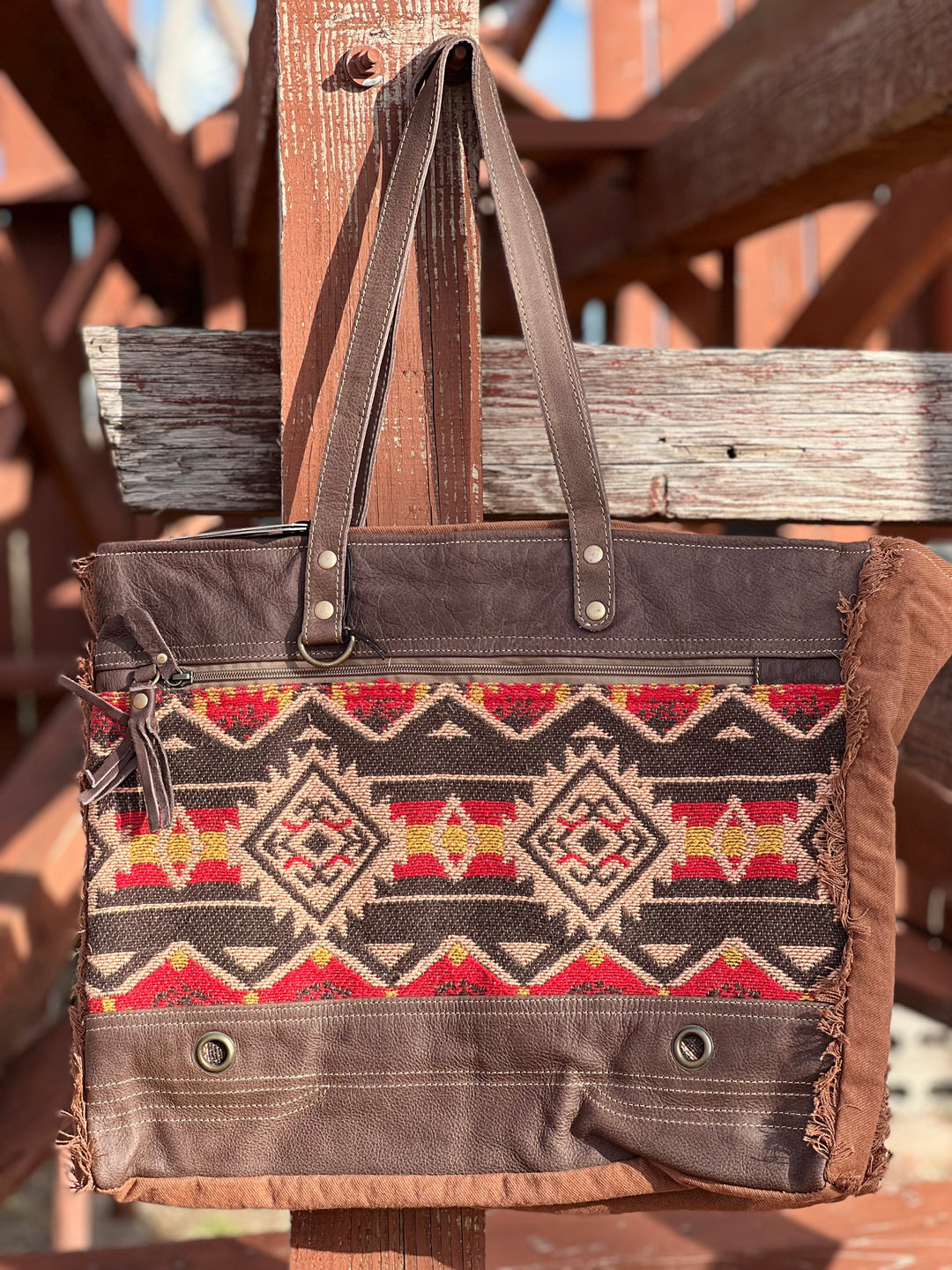 Patterns Weekender Bag by Myra