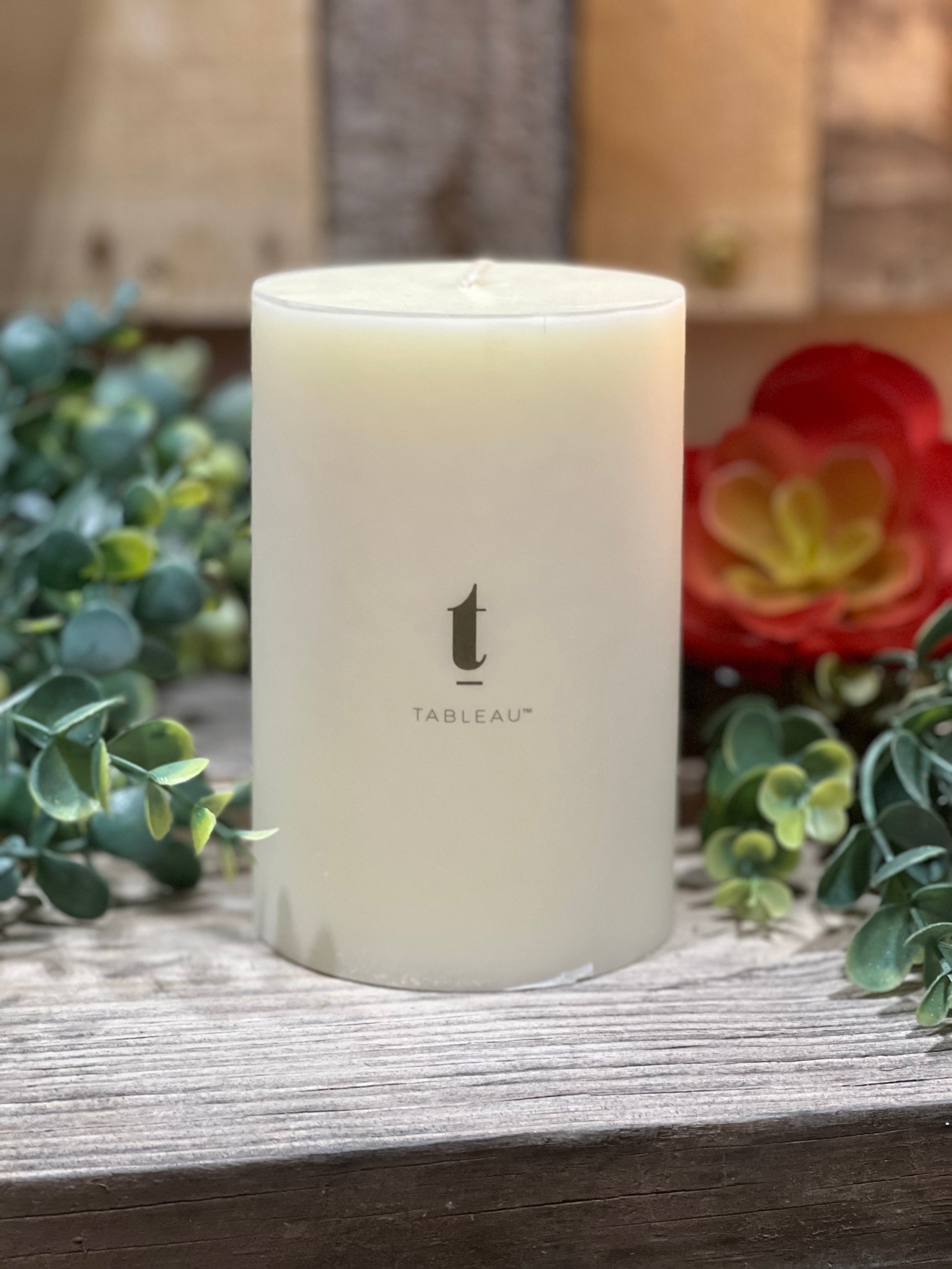 4 x 6 Ivory Pillar Candle