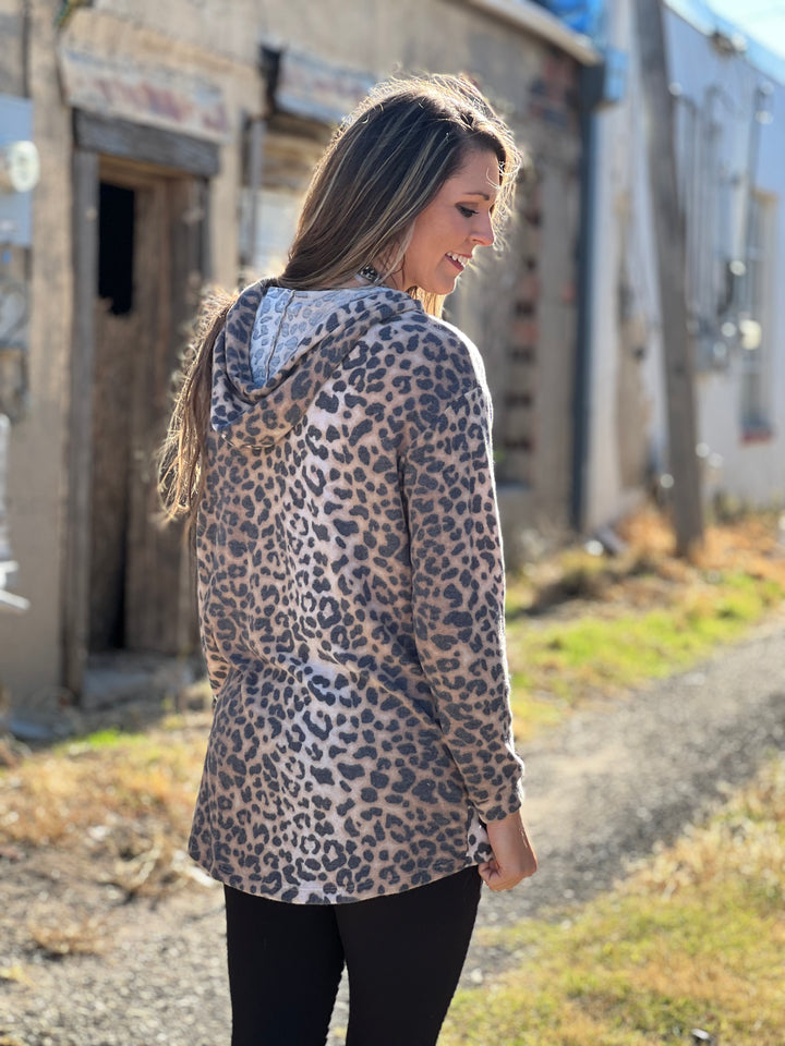 Leanna Leopard Hoodie by Texas True Threads