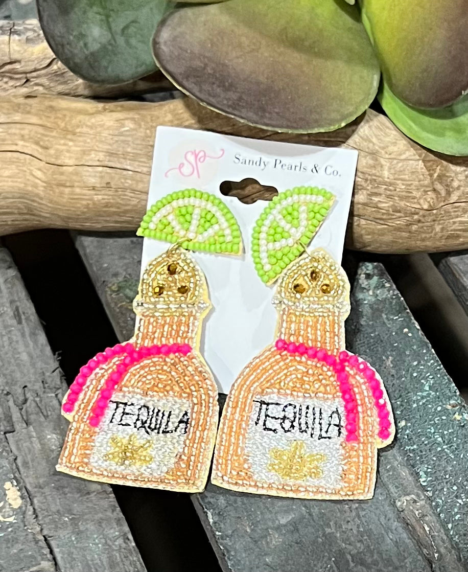 Tequila Earrings by Sandy Pearls