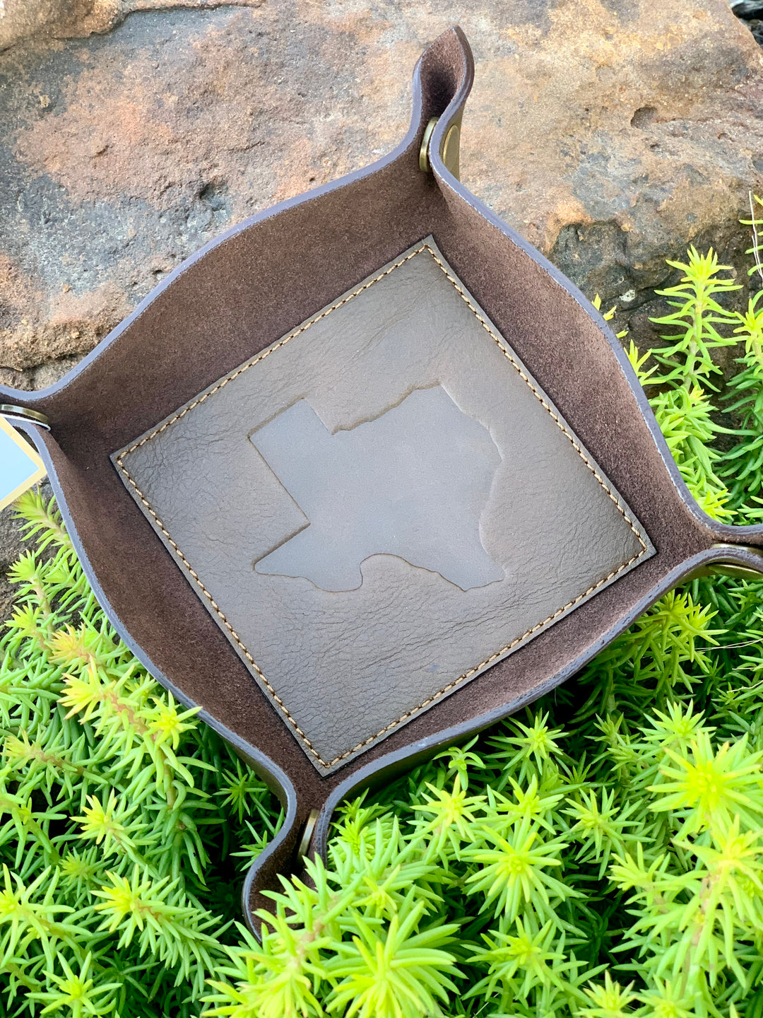 Texas Leather Tray