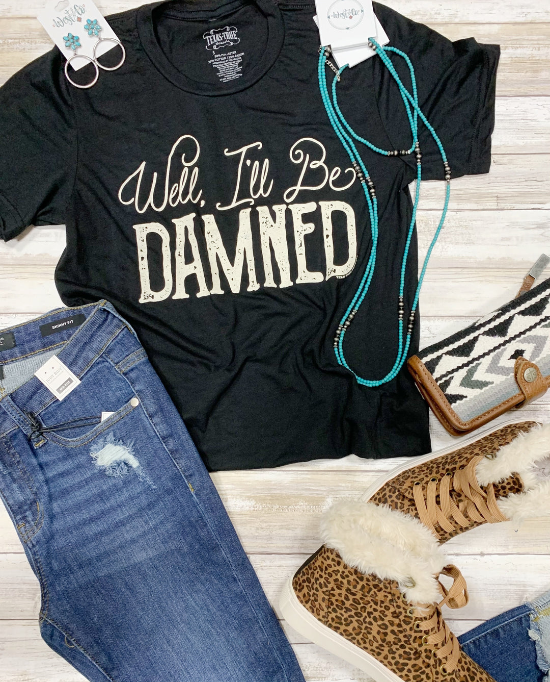 Well I'll Be Damned Tee by Texas True Threads