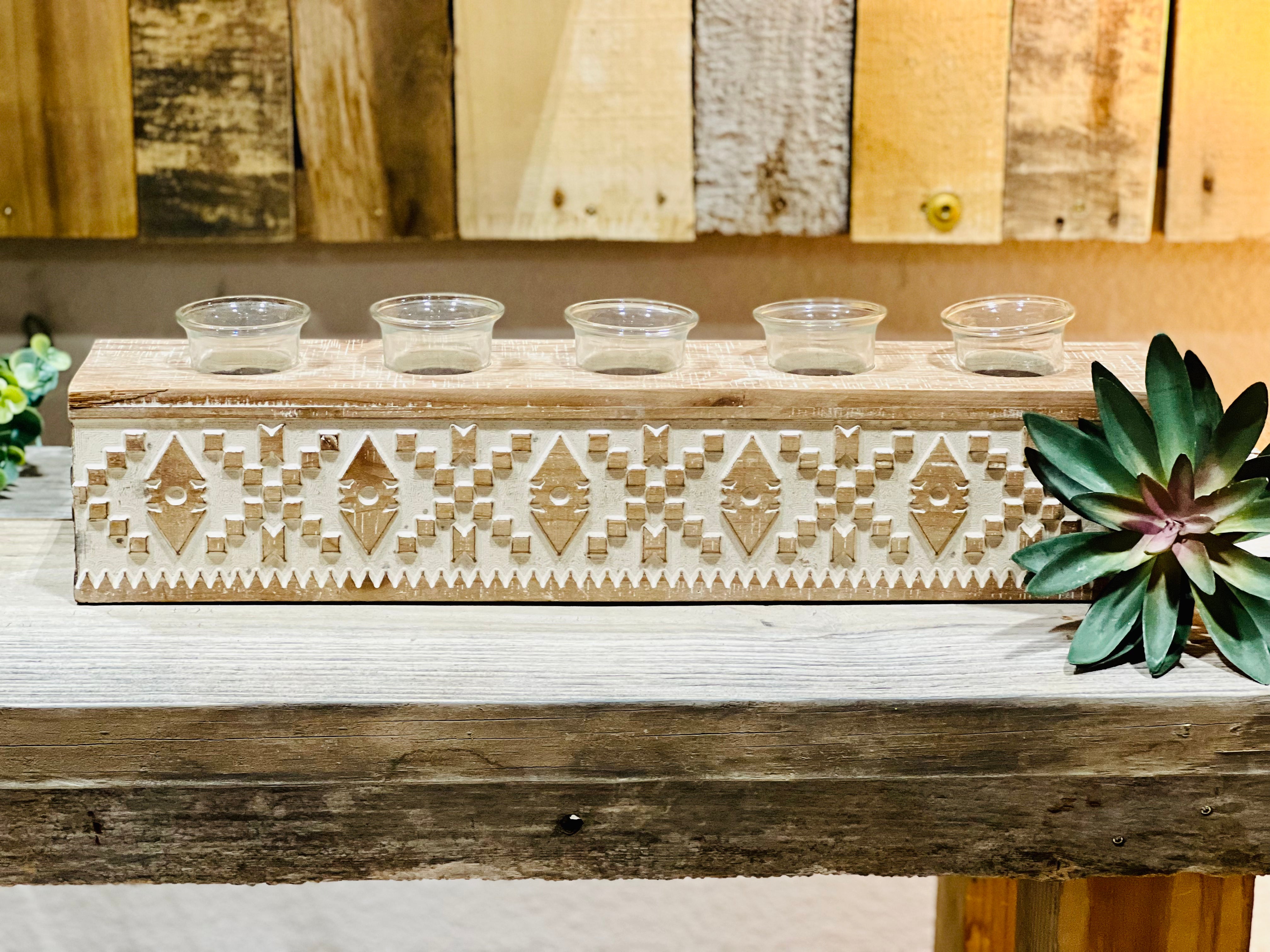 Tribal Votive Candle Holder