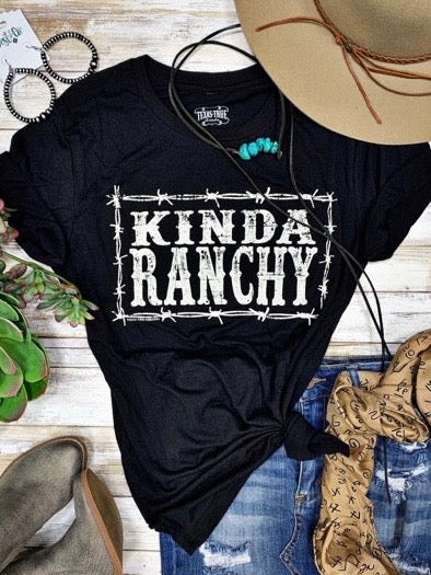 Black Kinda Ranchy Graphic Tee by Texas True Threads