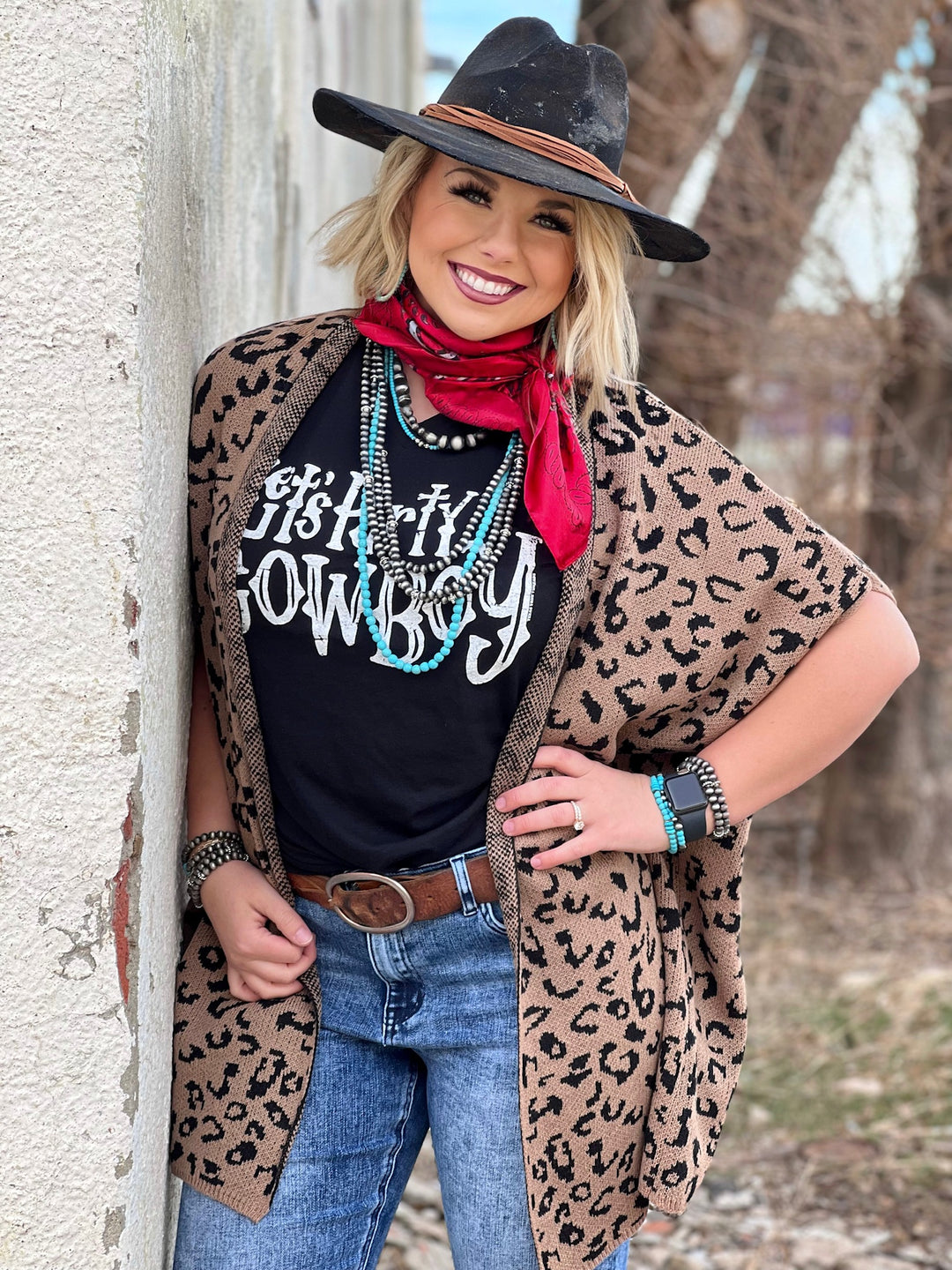 Mabry Leopard Cardigan by Texas True Threads
