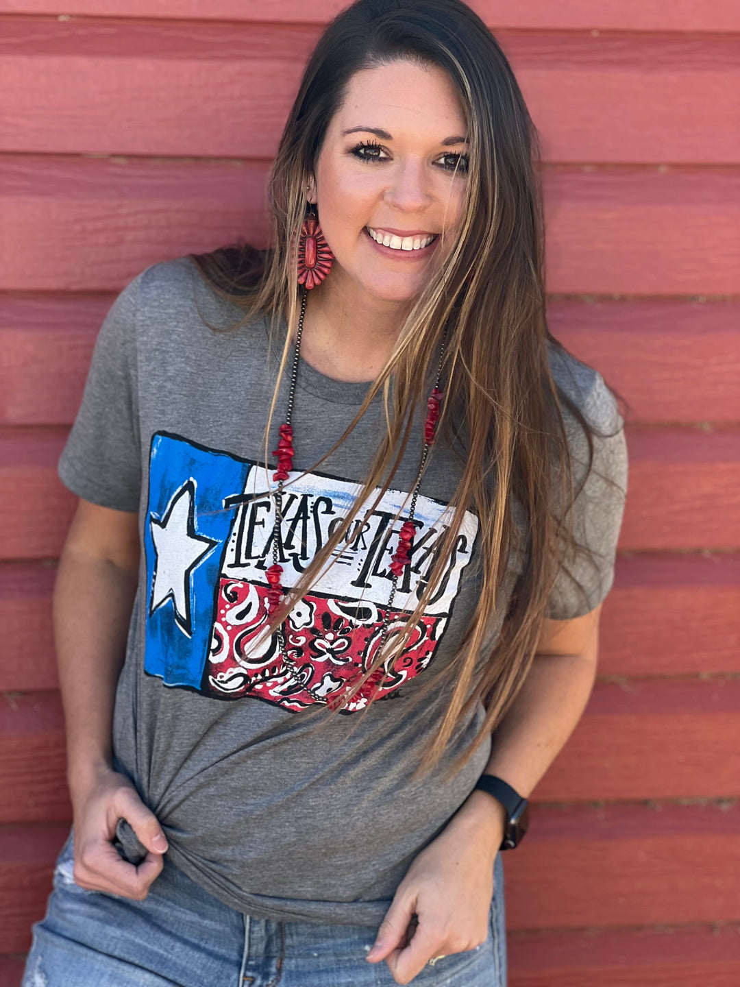 Texas our Texas Grey Graphic Tee by Texas True Threads