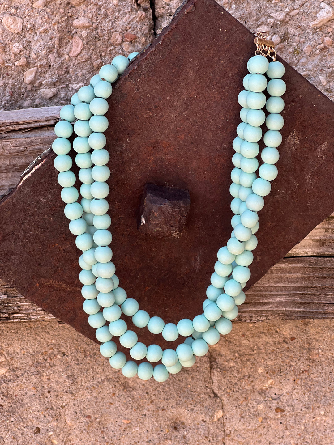 Camila Matte 3 Layered Beaded Necklace