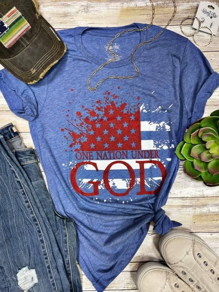 One Nation Under God Tee by Texas True Threads