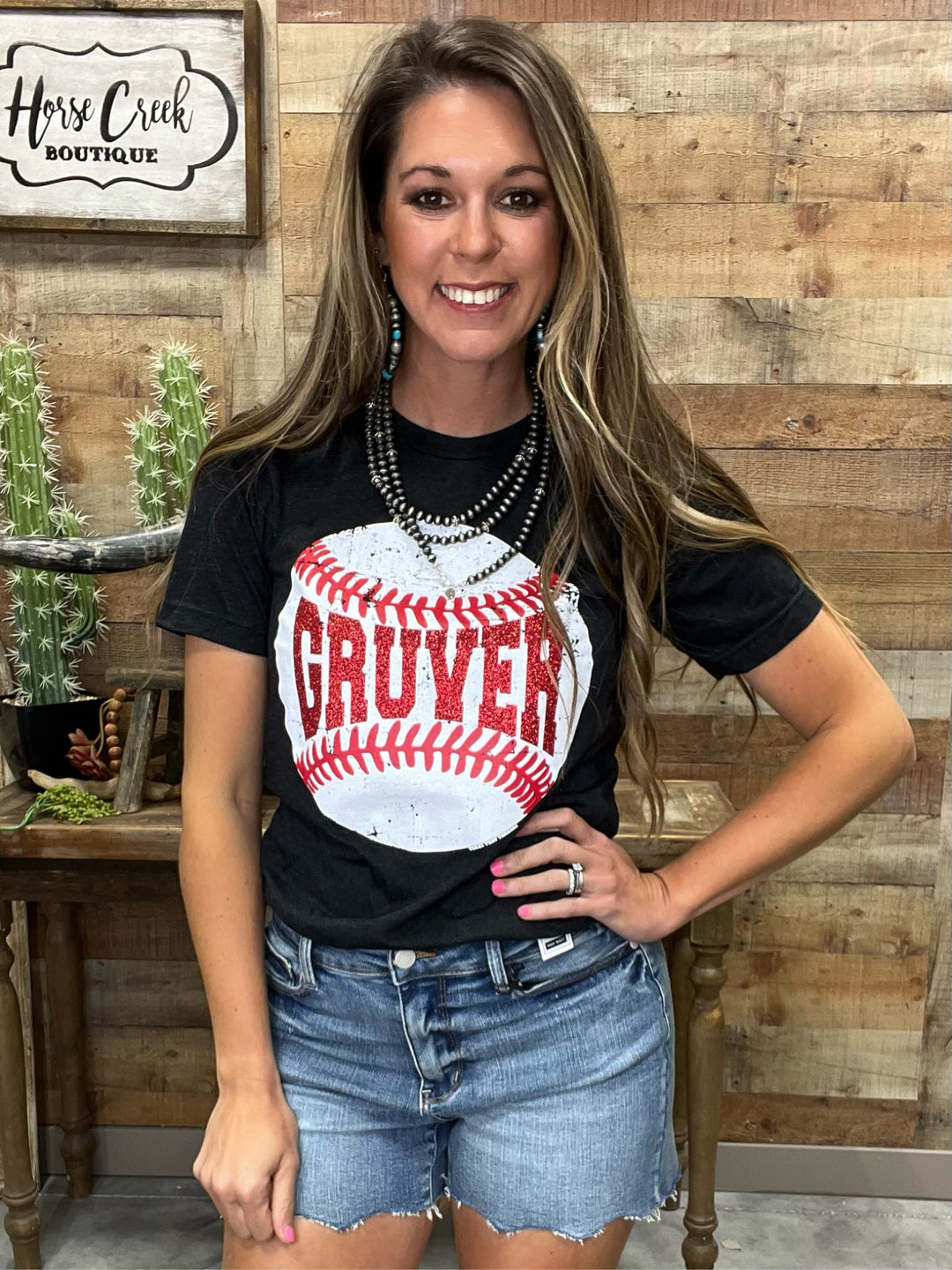 Gruver Baseball Graphic Tee by Texas True Threads