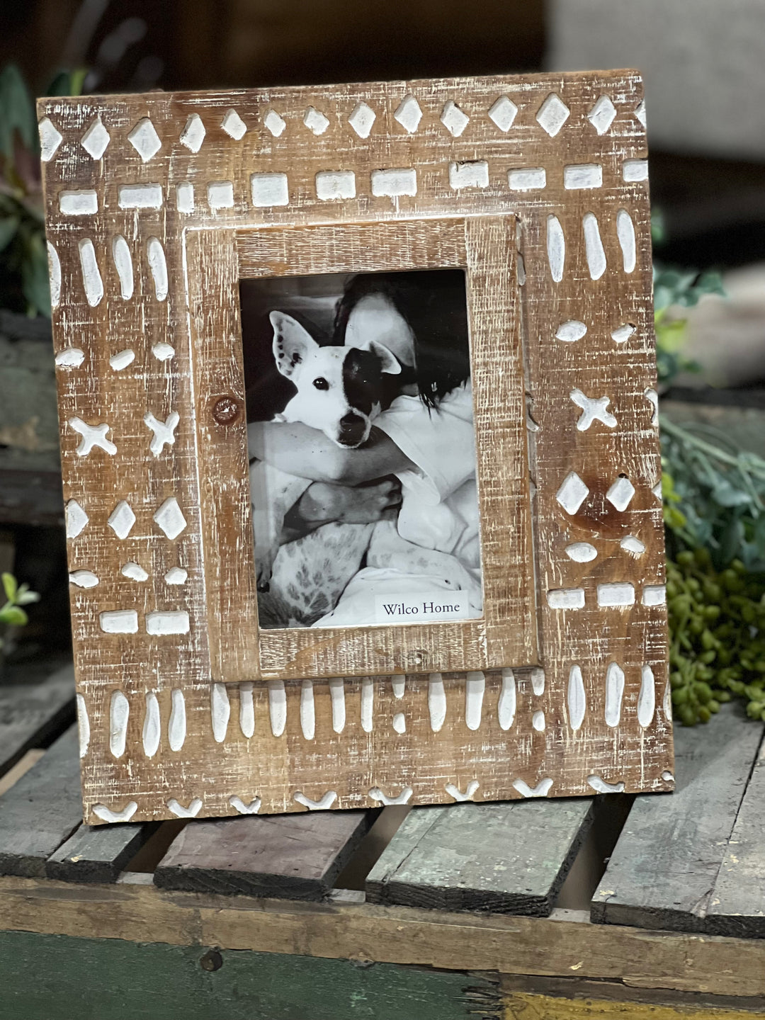 4x6 Mojave White Washed Picture Frame