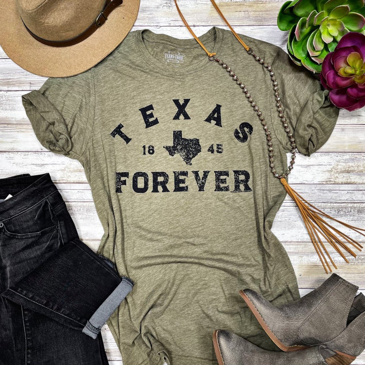 Texas Forever Olive Tee by Texas True Threads