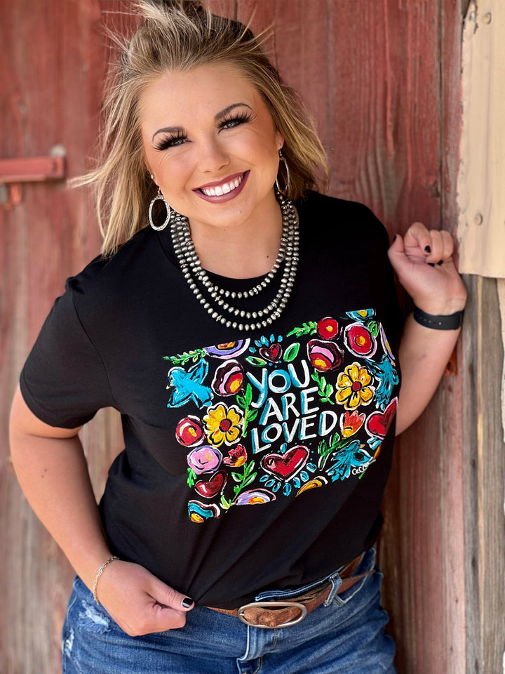 Callie's You Are Loved Graphic Tee by Texas True Threads