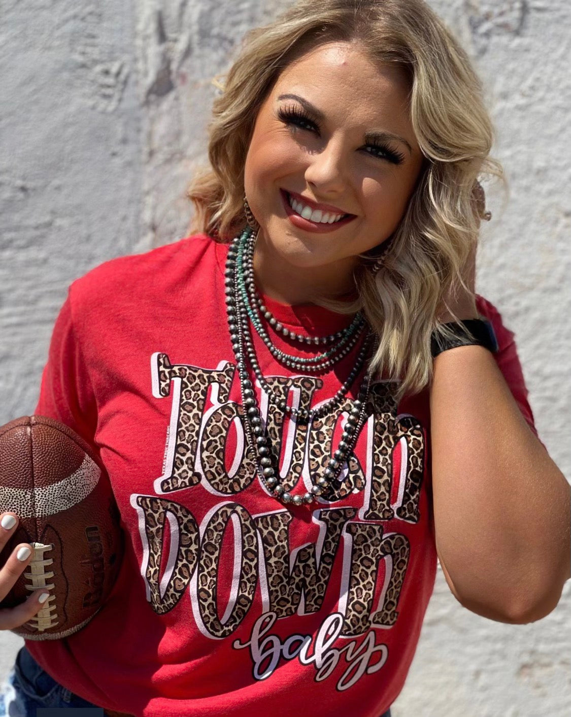 Touch Down Baby Tee by Texas True Threads – Horse Creek Boutique